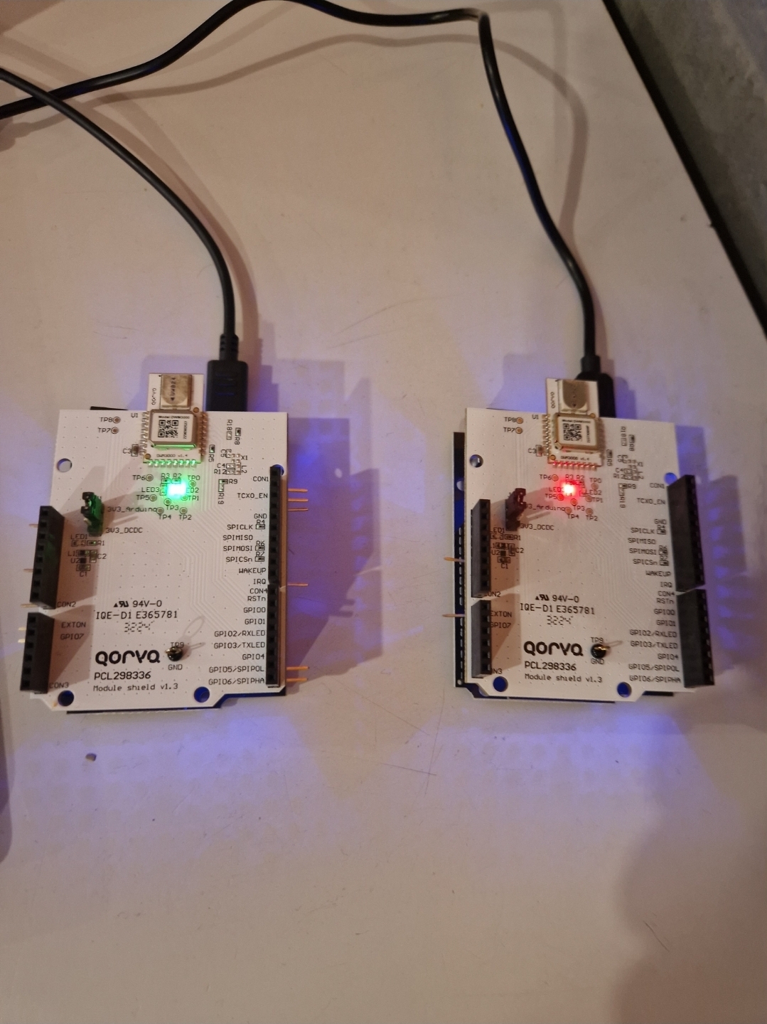 Qorvo DWM3000EVB dev boards